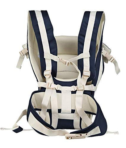 Antil's Baby Carrier Bag/Adjustable Hands Free 4 in 1 Baby/Baby sefty Belt/Child Safety Strip/Baby Sling Carrier Bag/Baby Back Carrier Bag (Navy Blue) Front Carry Facing