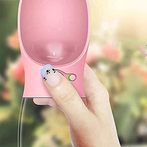 Dog Water Bottle, Leak Proof Portable Puppy Water Dispenser Drinking Feeder Pet Care Cup for Outdoor Walking, Hiking, Travel 350ml