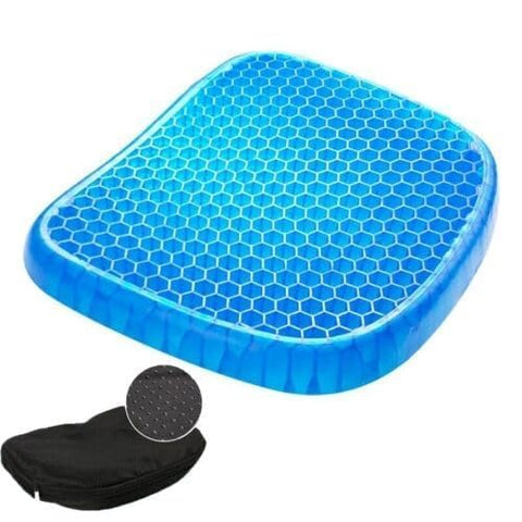 Egg Gel Seat Cushion Ergonomic Breathable Design Pressure Relief Sitter Tailbone Pain Sciatica Pain Back Pain Silicon Seater Cushion Chair Pad with Non-Slip Cover for Home Office