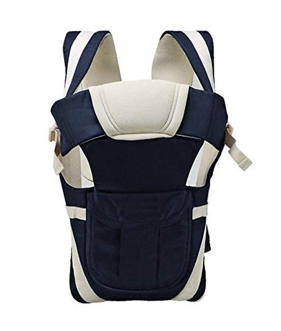 Antil's Baby Carrier Bag/Adjustable Hands Free 4 in 1 Baby/Baby sefty Belt/Child Safety Strip/Baby Sling Carrier Bag/Baby Back Carrier Bag (Navy Blue) Front Carry Facing