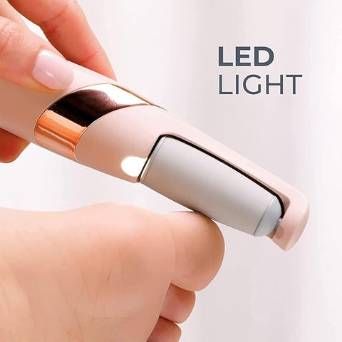 Pedicure Tool Cordless Rechargeable Callus Dead Skin Remover Polishing Wand with Roller Heads Flawless Pedi Electronic Pedicure Tool Callus Dead Skin Remover