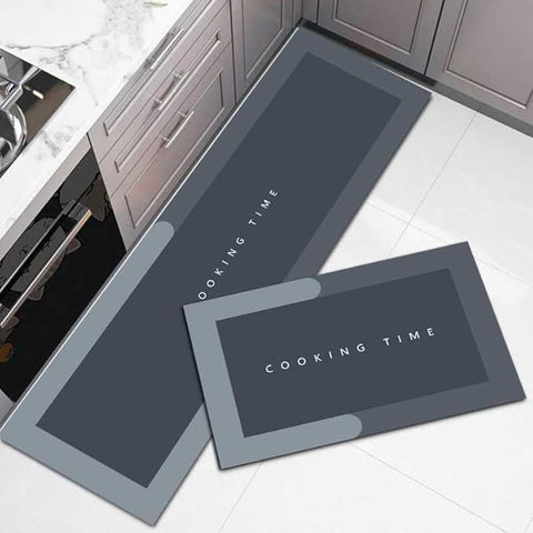 2-Pcs Kitchen Mats, Waterproof Memory Foam Kitchen Rugs, Standing Desk Mat Floor Mats, Comfort Runner Rug Carpets for Kitchen Floor, Sink (DeccoT)