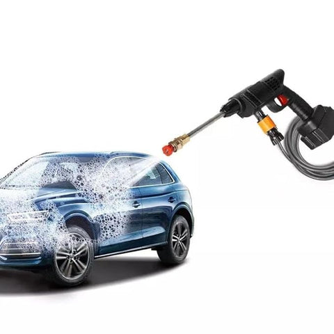 Portable Wireless Pressure Washer Gun 48V 12000mAh High Pressure Water Gun for Car Wash and Bike Cleaning with Adjustable Nozzle and 5M Hose Pipe/*-