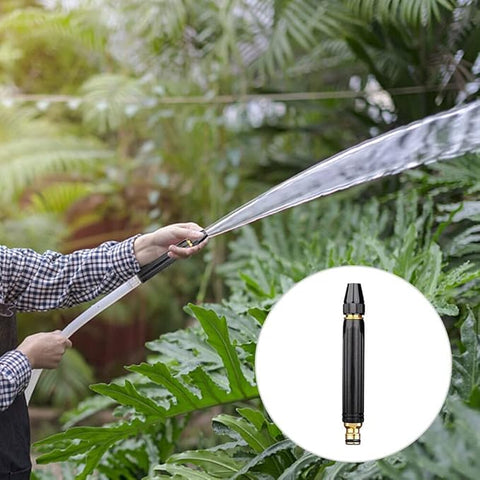 Black Olive High-Pressure Washing Water Gun - Plastic Adjustable 1/2" Hose Pipe Water Spray Gun for Car Wash Bike Washing Brass Jet Water Spray, Nozzle for Garden & Window, High-Pressure Gun