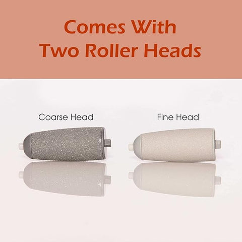Pedicure Tool Cordless Rechargeable Callus Dead Skin Remover Polishing Wand with Roller Heads Flawless Pedi Electronic Pedicure Tool Callus Dead Skin Remover
