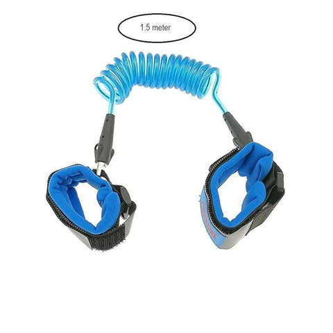 1.5 Meter Anti Lost Safety Wrist Bracelet for Baby Child,with Extra Long Harness Strap Walking Hand Belt(Blue)