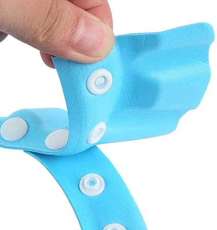 Heart Home Soft EVA Foam Adjustable Baby Shower Bathing Protection Cap (Blue)-HS_38_HEARTH21342, Pack of 1