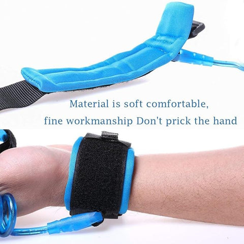 1.5 Meter Anti Lost Safety Wrist Bracelet for Baby Child,with Extra Long Harness Strap Walking Hand Belt(Blue)