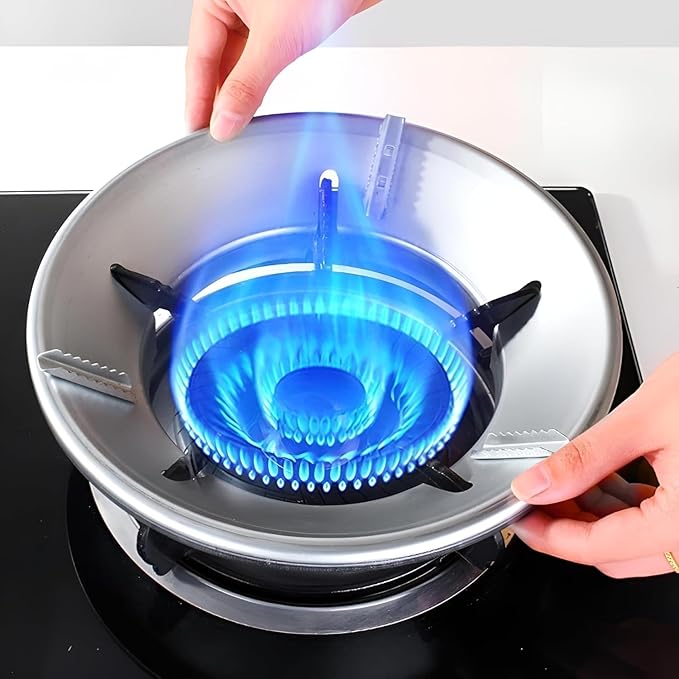 Gas Saver Burner Stand - Gas Stand for Kitchen |Gas Stove Stand | Energy Saving Gas Stand | Burner Stand Round, (Gas Stoves, Pack of 2)