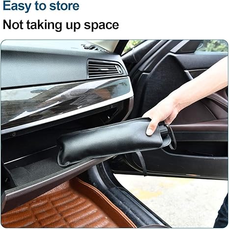 Car Sun Shade Windshield Cover, Umbrella Windshield Sun Shades for Car Front Window，Sun Protection & Heat Insulation Foldable, Full Cover Sun Shade for Most Vehicles (Z Black)