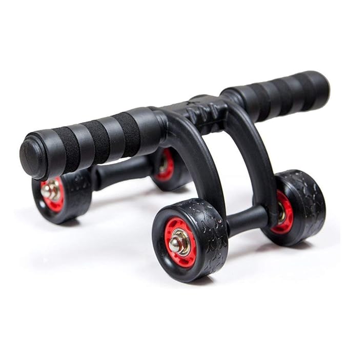 4-Wheel Ab Roller for Core Workout, Abdominal Exercise Equipment for Strength and Toning