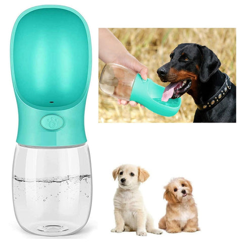 Dog Water Bottle, Leak Proof Portable Puppy Water Dispenser Drinking Feeder Pet Care Cup for Outdoor Walking, Hiking, Travel 350ml
